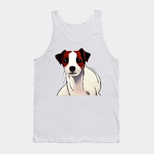 Small and Cute Jack Russell Terrier Puppy Tank Top